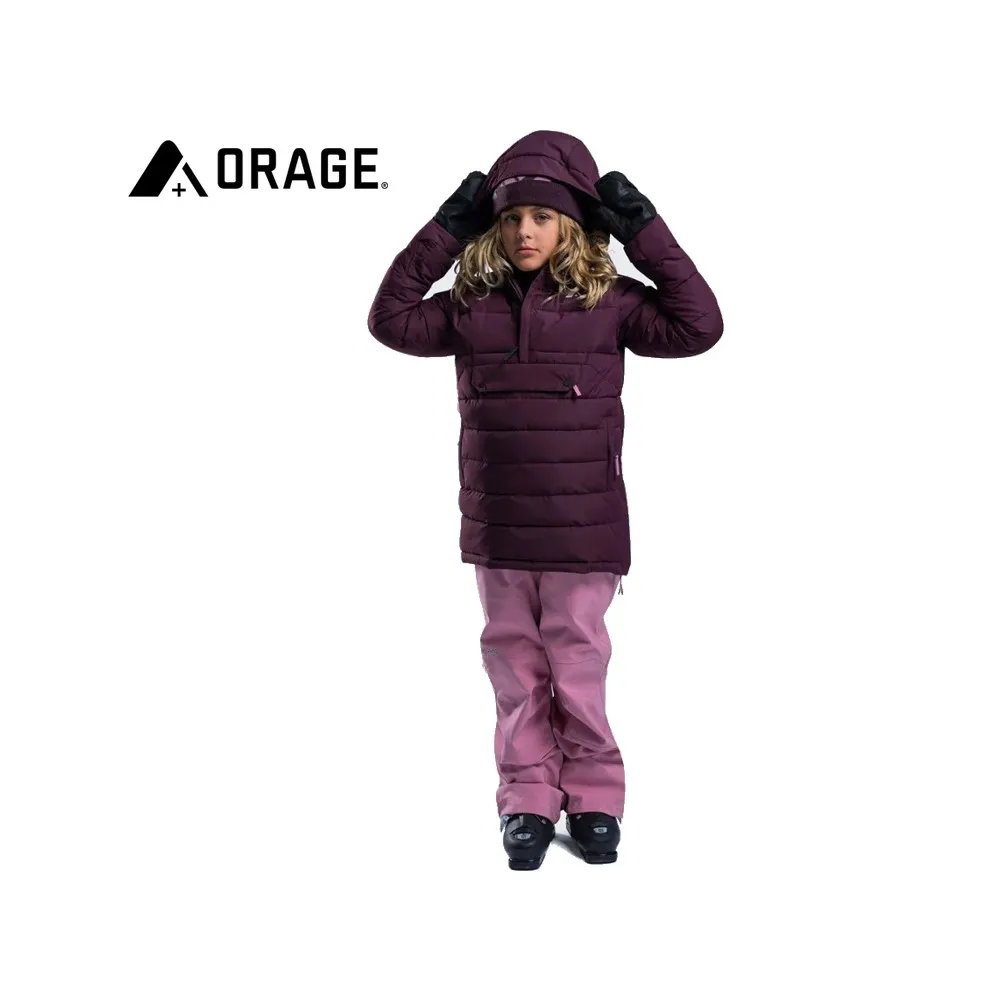Anorak de ski ORAGE Nootka Canneberge Junior
