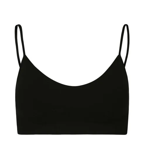 Brassière Bretelles Fines avec Coques Souples Amovibles