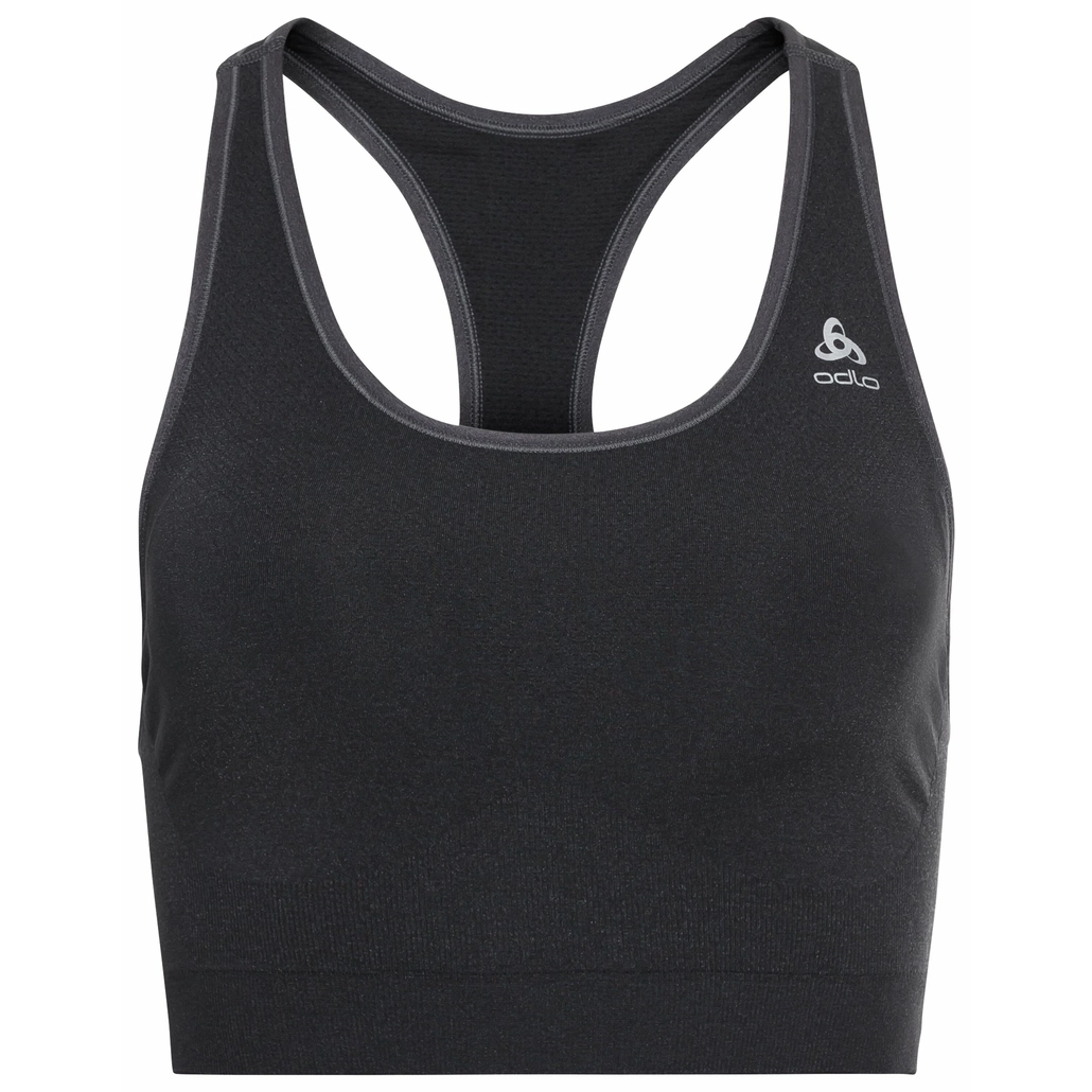 Brassière de Sport Odlo Women Sport Bra Seamless Medium Ceramicool Black Melange