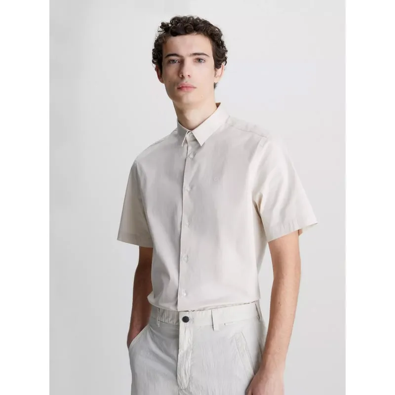 Chemise flex mini print blanc homme - Tommy Hilfiger | wimod