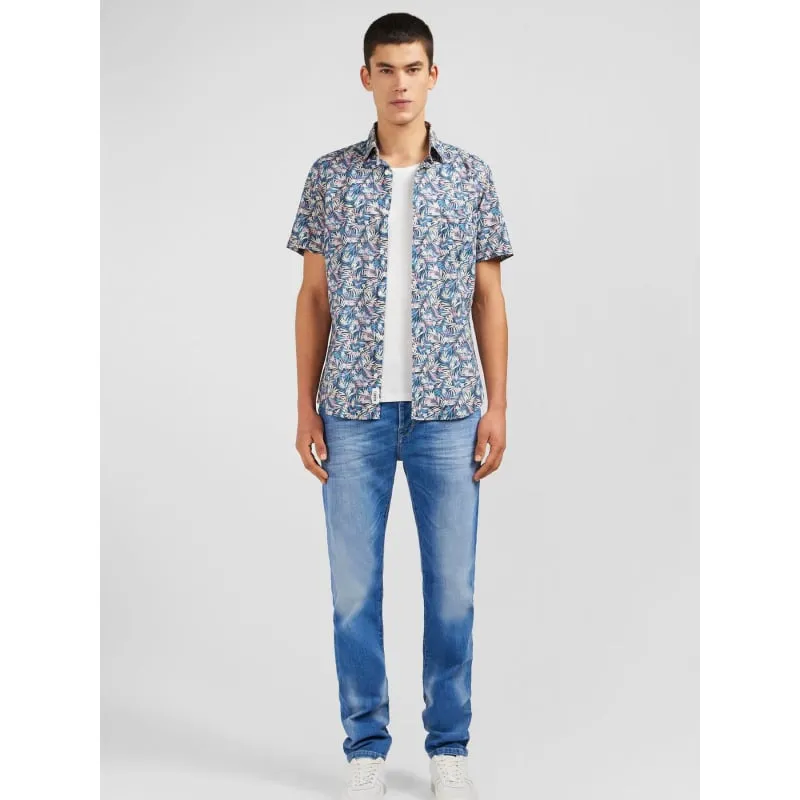 Chemise flex mini print blanc homme - Tommy Hilfiger | wimod