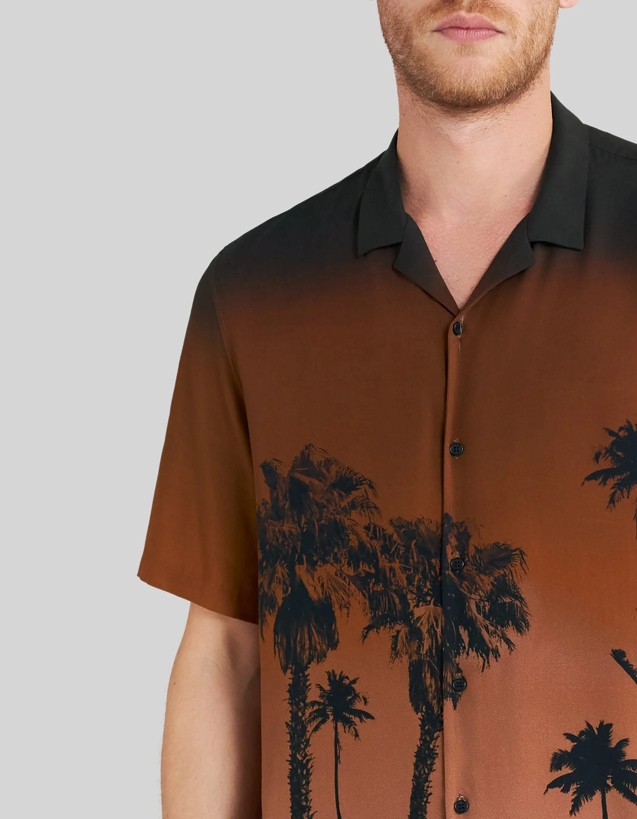 Chemise REGULAR LENZING™ ECOVERO™ visuel palmiers Homme