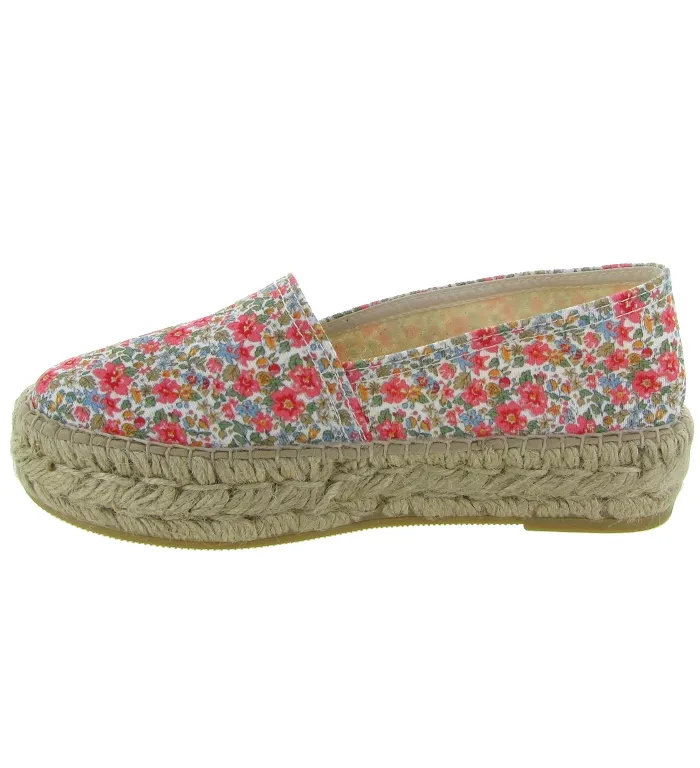 espadrilles - Espadrille plate - femme - Toile Jean - Camouflage - La maison de l espadrille
