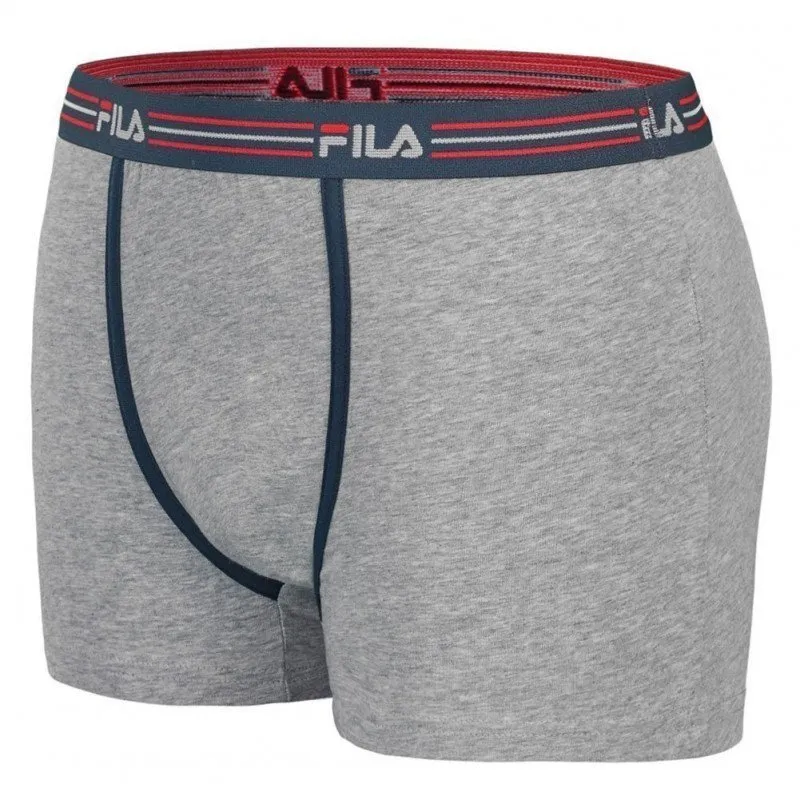 FILA Boxer Homme Coton CONTRAST Gris