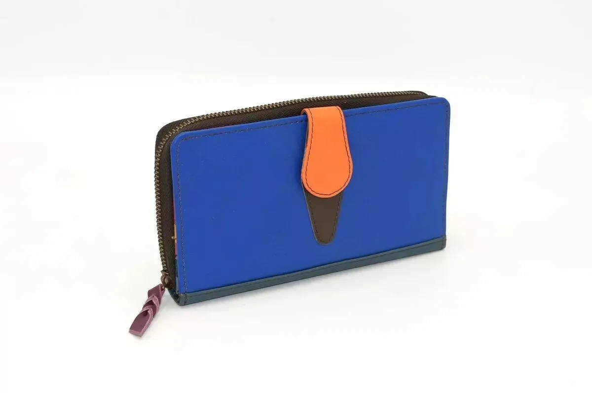 Grand Portefeuille cuir 3, modèle unique upcyclé