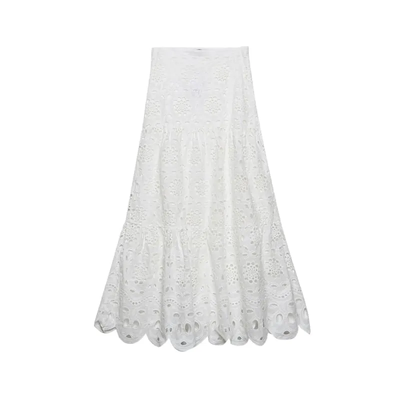 Jupe boheme dentelle
