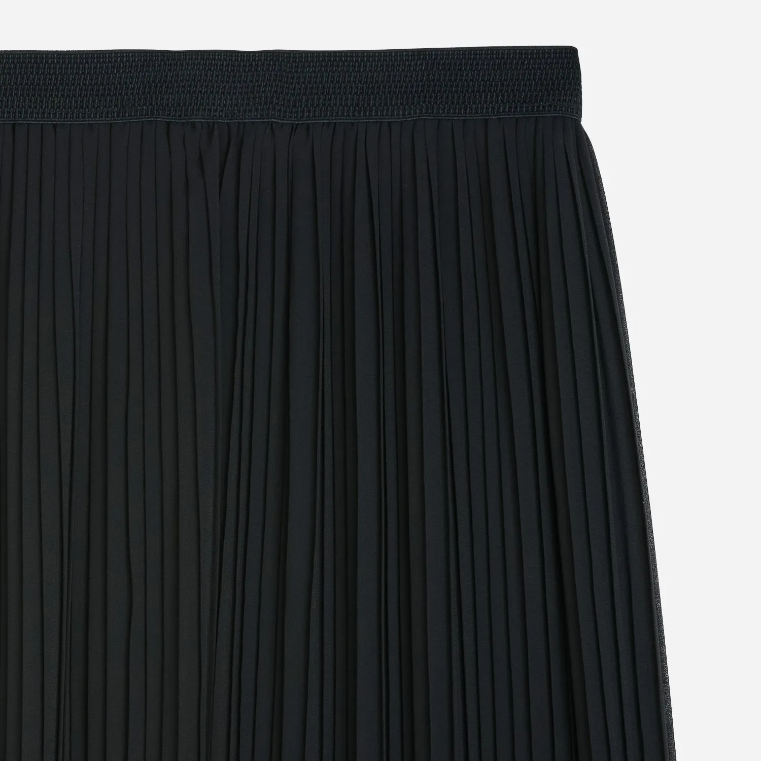 Jupe longue TEXTO noire plissée  - Textile femme Accessoires | ERAM