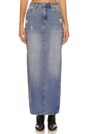 JUPE MAXI EN JEAN BLANKNYC
