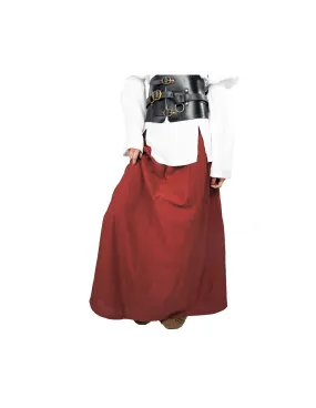 Jupe médiévale modèle Diana, rouge ⚔️ Boutique Épées