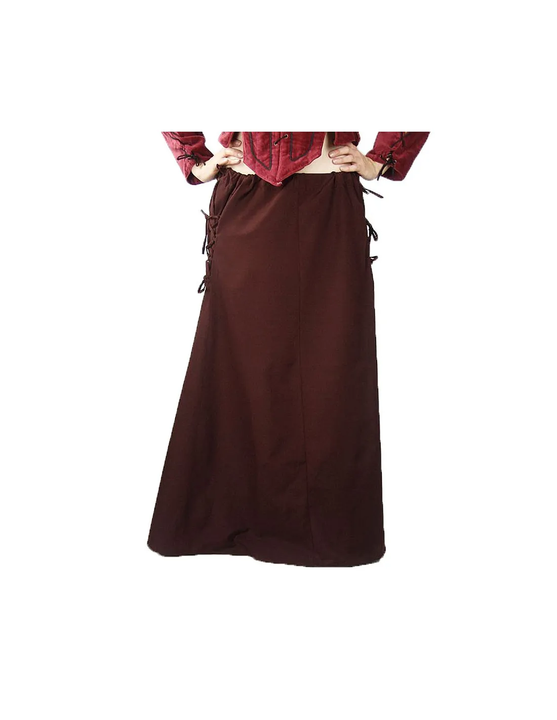 Jupe médiévale modèle Noita, marron foncé ⚔️ Boutique Épées