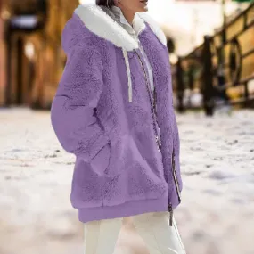 La plus confortable des vestes à capuche en peluche