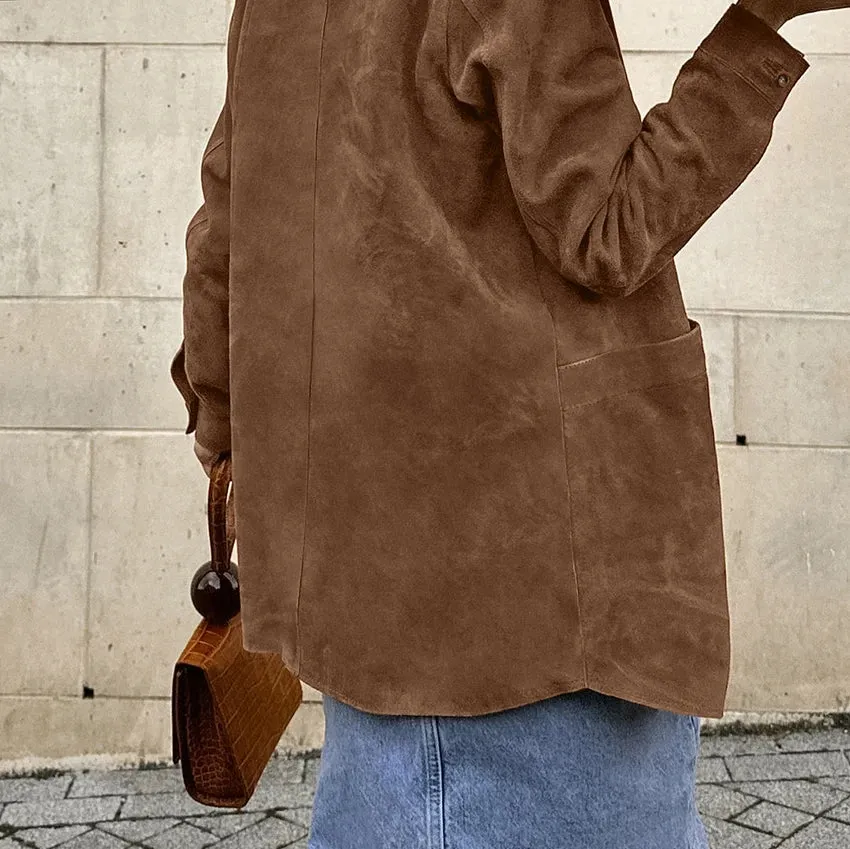 LODIE | Veste en Suédine avec Poches