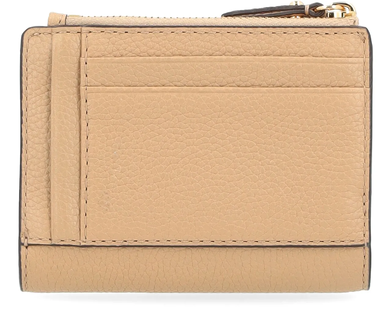 Michael Kors Portefeuille en cuir de couleur camel