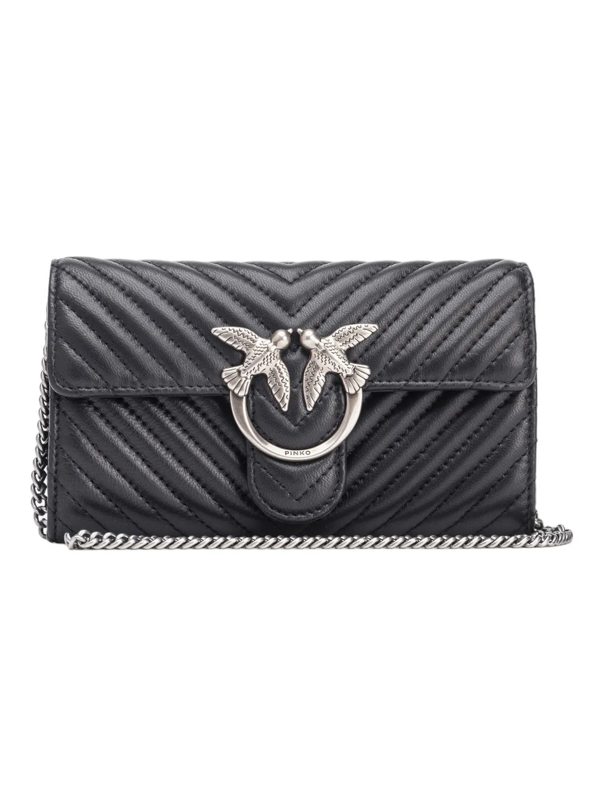 Pinko Portefeuille Noir Love One Portefeuille 100062-A0GK Z99O