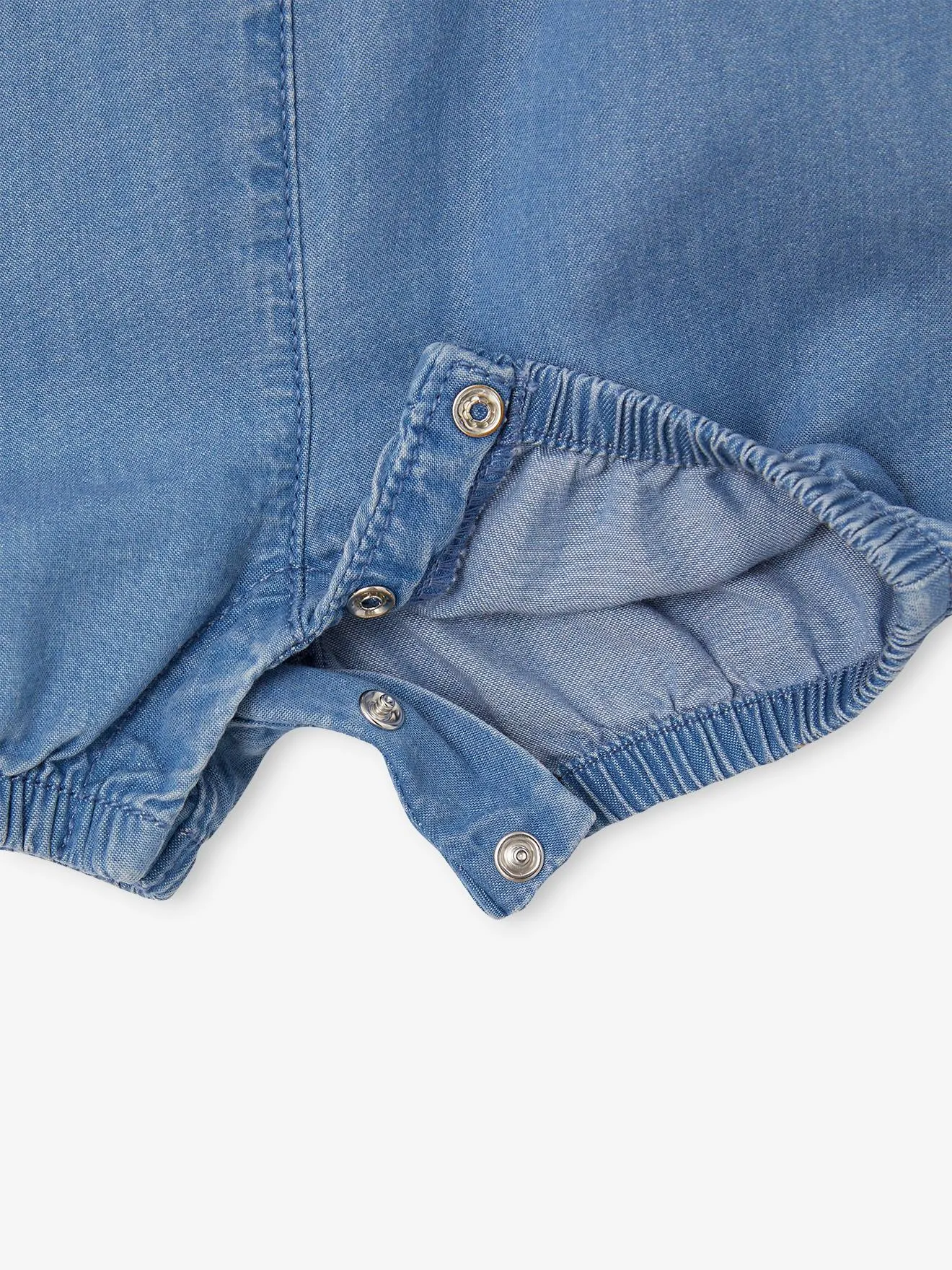 Salopette chambray naissance stone - Vertbaudet
