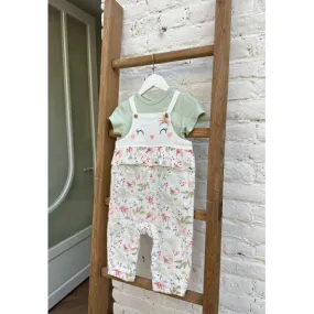 Salopette et t-shirt bébé fille Petit Paradis - PETIT BEGUIN