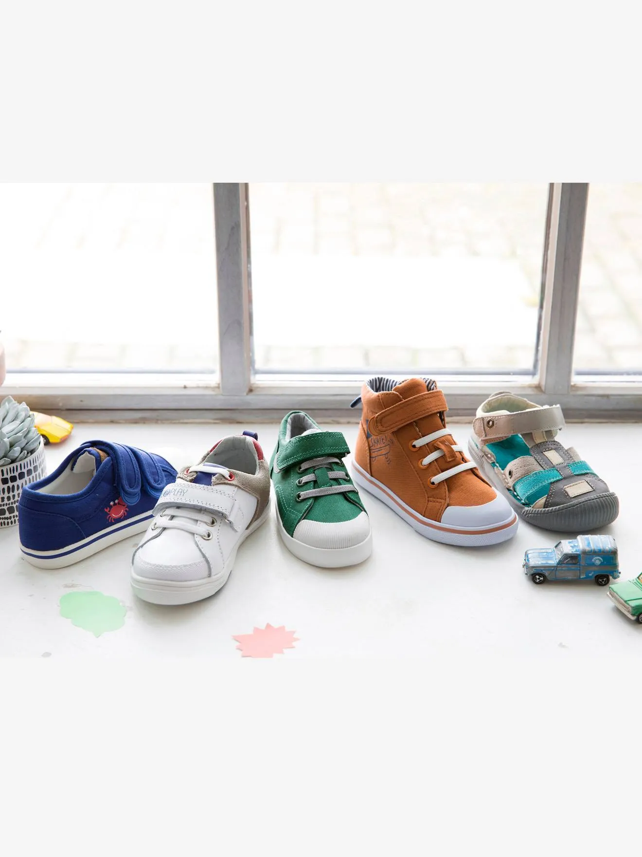 Sandales garçon spécial maternelle gris - Vertbaudet