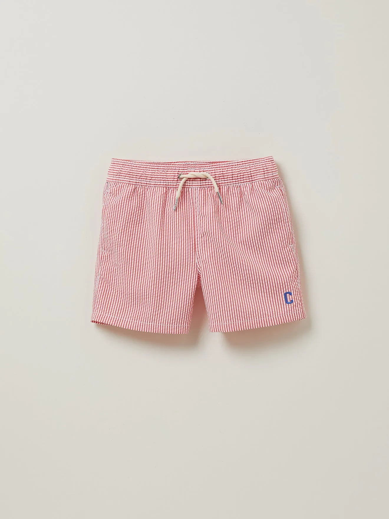Short de bain en seersucker Garçon