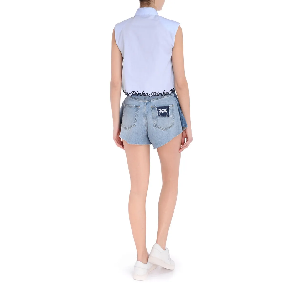 Shorts Pinko Calme en jean bleu