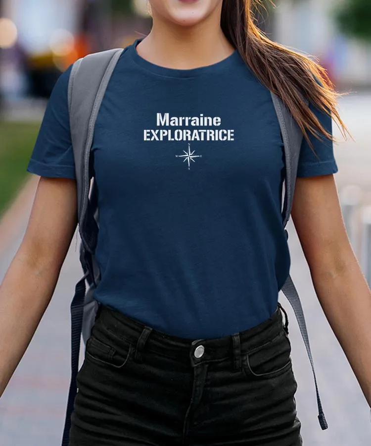 T-Shirt Marraine exploratrice Pour femme
