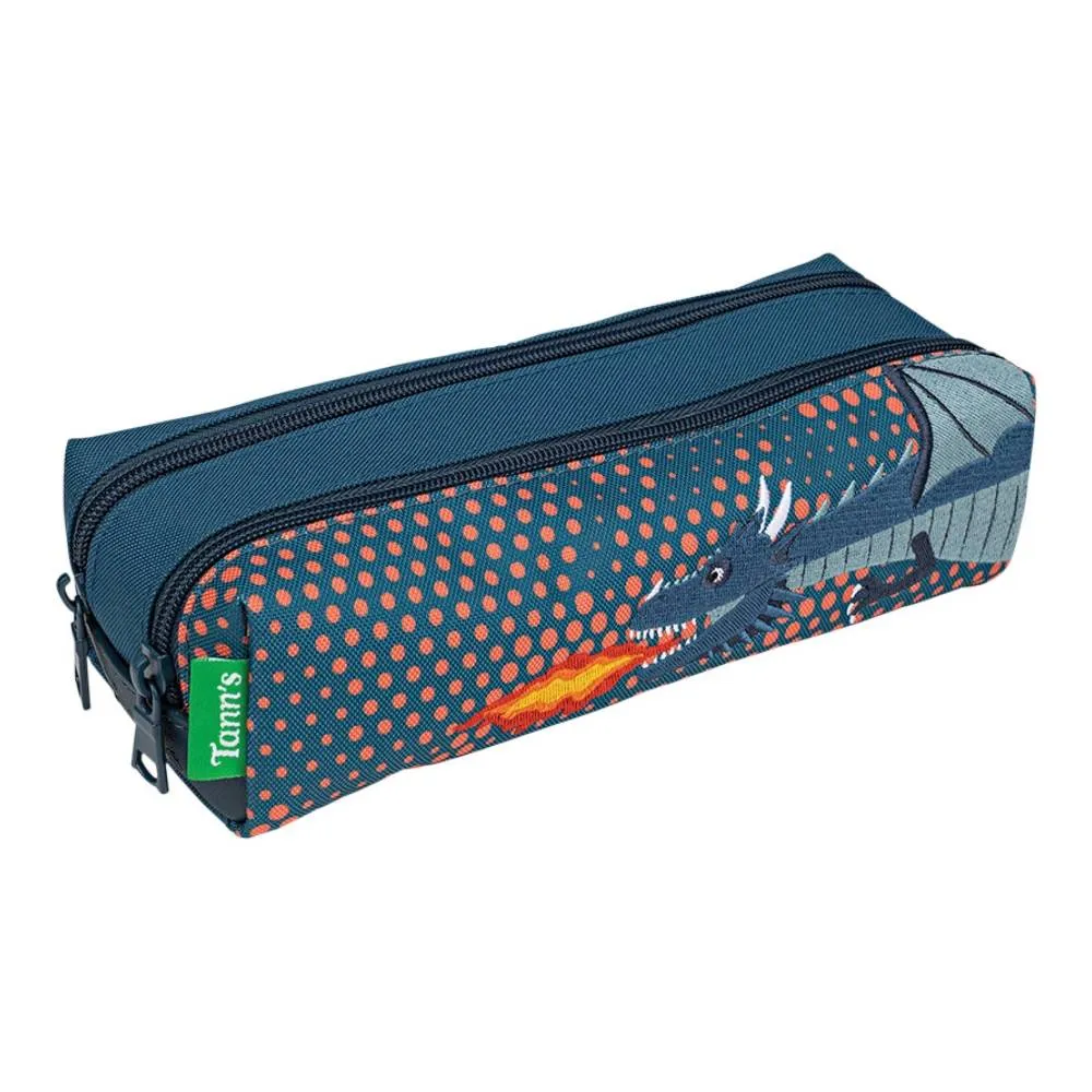 Trousse double Tann's Lenny motif dragon garçon 12196